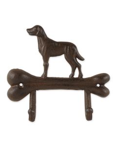 DOG WITH BONE WALL HOOK